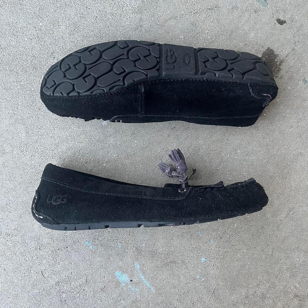 UGG Ansley Black Slippers size 7w